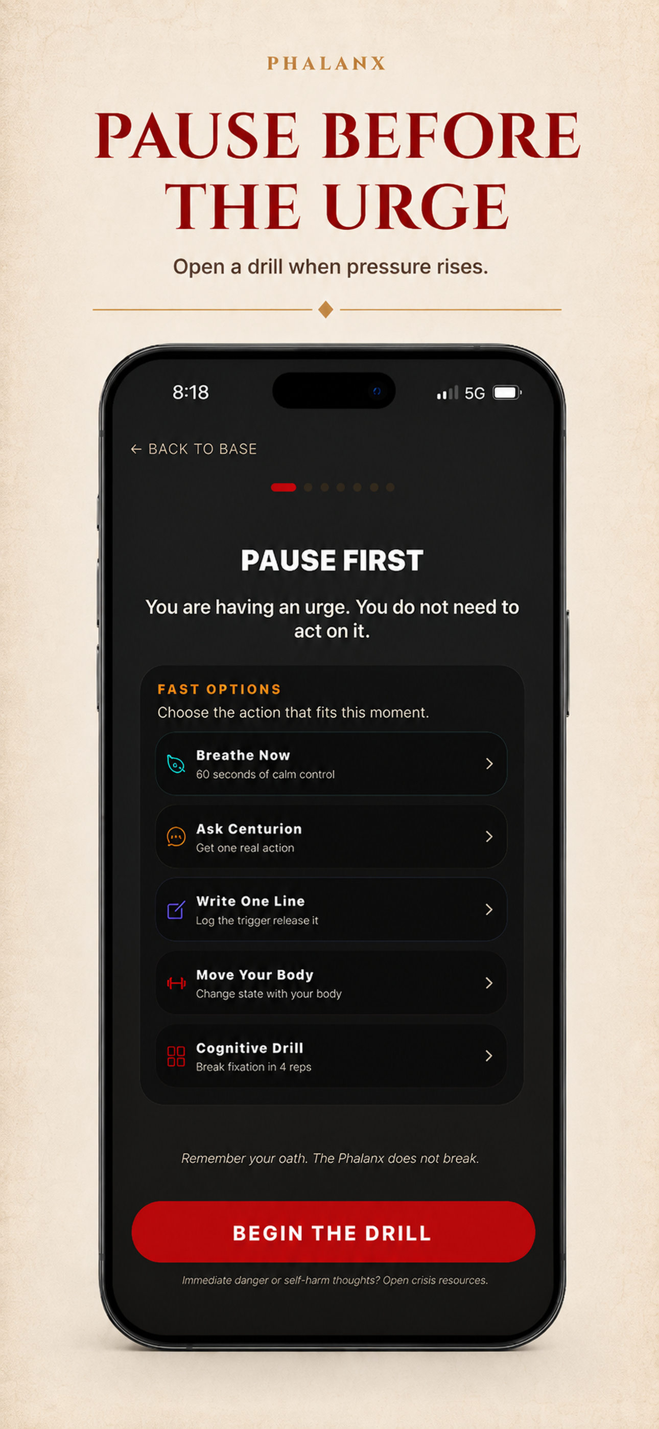 PHALANX Battle Stations screen