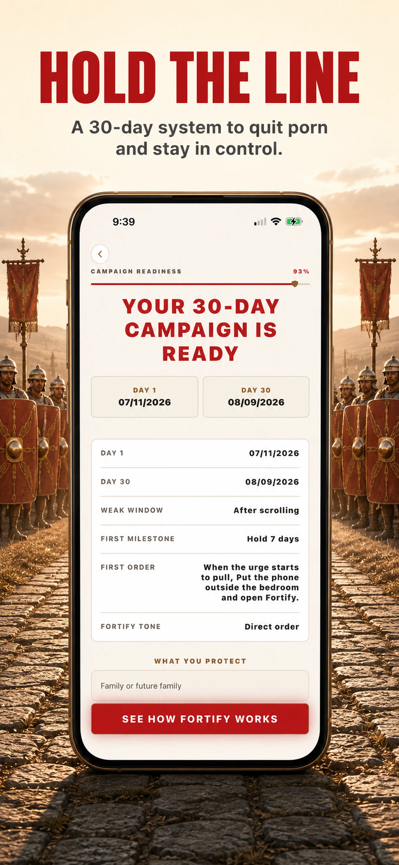 PHALANX plan-ready screen