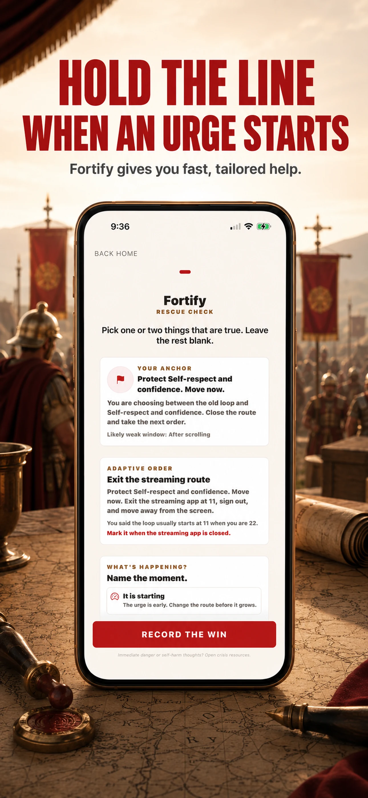 PHALANX Fortify urge support screen