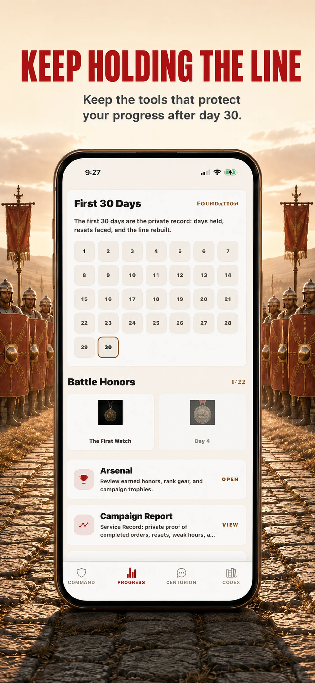 PHALANX continuing campaign screen